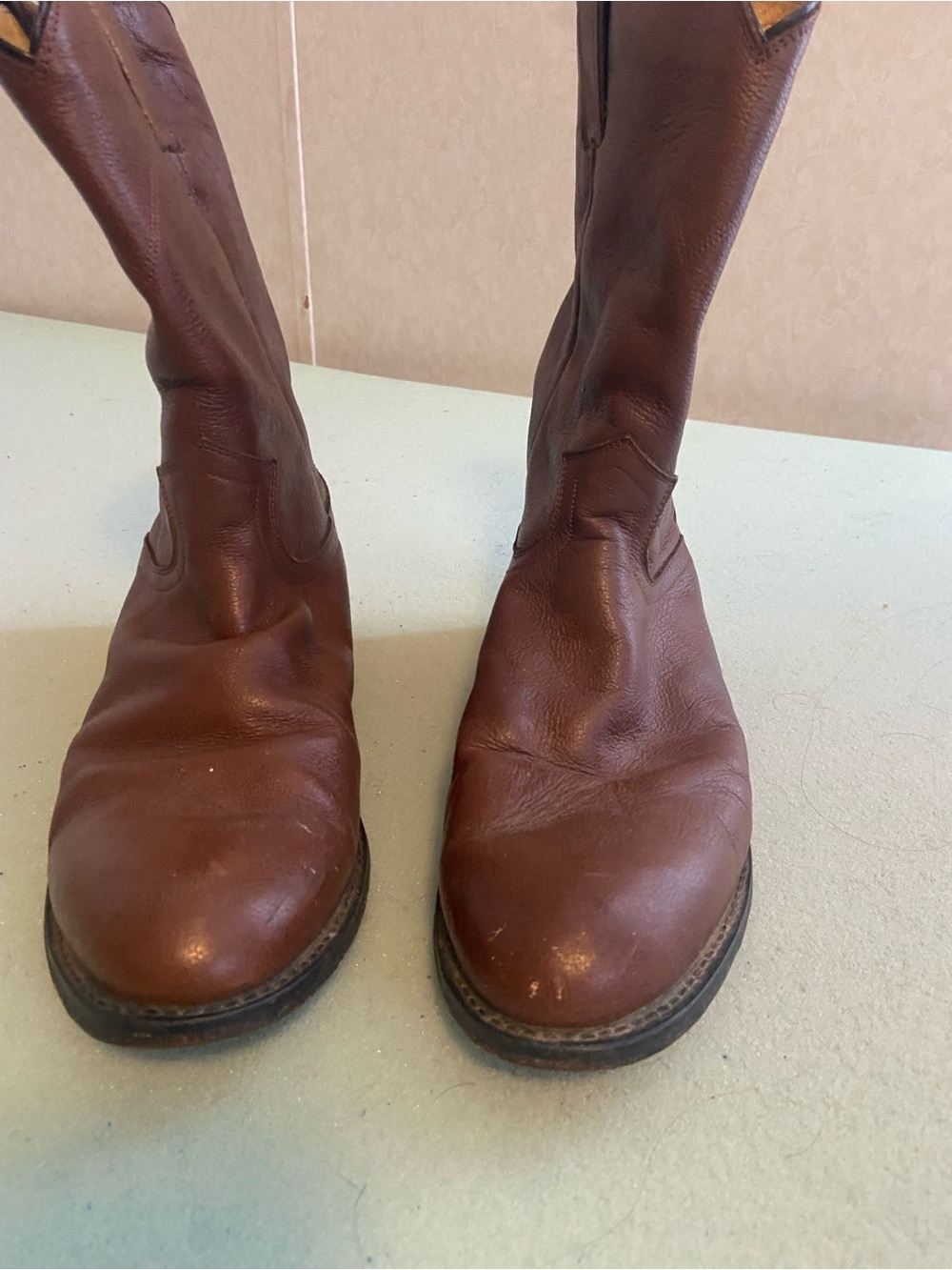 Vintage Justin  Men’s Brown Leather Boots